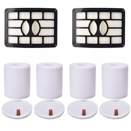 2 HEPA Filter + 4 Foam Flet Filter for Shark Vacuum Lift-Away 500 Series NV500 NV501 NV502 NV503 NV505 NV510 NV520 NV552 NV640 NV642 UV560 Xff500 HEPA Filter & Foam Compatible with Shark Vacuum Parts