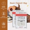 INSAFEPACK 100PCS 12"x16" Bank Deposit Bags - 100% Recyclable Tamper