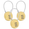 M METERXITY 3-Pack Combination Locker Lock, 3 Digit Round Shaped