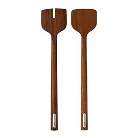 Stelton Ash Salad Servers W 6.3 cm L 30 cm H 1.3 cm, Ash/carbonised