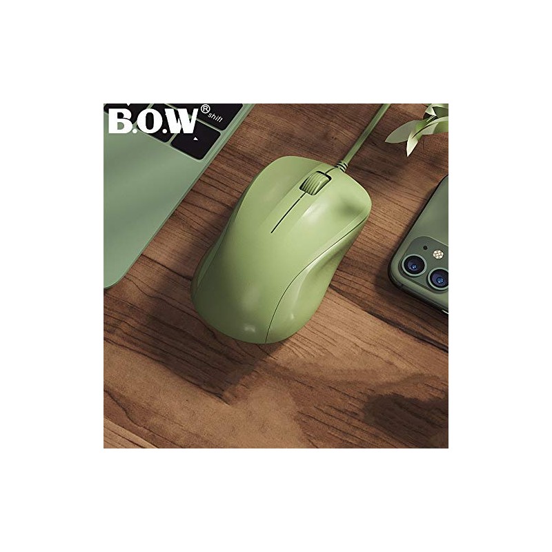 CORN USB Silent Wired Computer Mouse with Easy Click for