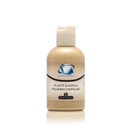 Glass Polish 14018 Plastic & Acrylic Polishing Compound for Professional High-Gloss Micro Finishes - 3.4oz