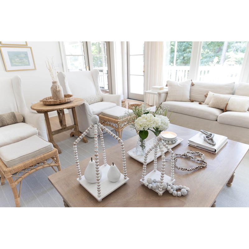 Mud Pie Ceramic Pear Sitters, White