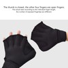 2Pcs Swimming Webbed Gloves Open Fingers Adjustable Swimming Training Gloves