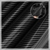 Car Steering Wheel Cover Set Bright Carbon Fiber Wrap Non-Slip