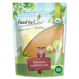 Food to Live - Organic Yellow Mustard Seeds, 5 Pounds - Non-GMO, Whole Dried Spice, Vegan, Kosher, Bulk. Spicy, Pungent Flavor