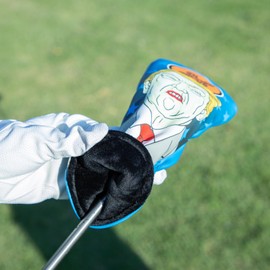 Golf Club Covers Funny Golf Driver Cover Fairway Wood Headcover Hybrid Headcover Leather Golf Headcovers for Protect Club Fits Most Brand(for Hybrid)