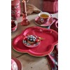 PIP STUDIO 51001296 Flower Festival Scallop Plate Dark Pink 26.5