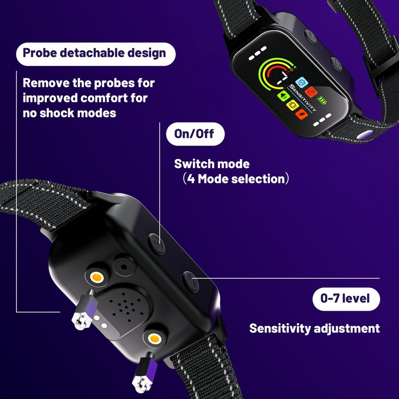 Bark Collar 2 Pack,Bark Collar for Large Medium Small Dogs