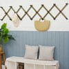 WEBI Accordion Wall Hanger,Accordion Hat Rack for Wall,Expandable Wooden Coat