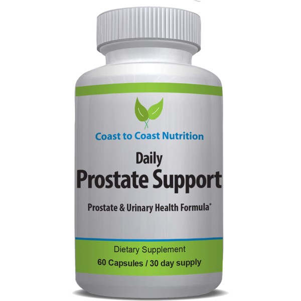 Daily Prostate Supplements for Men - Prostate Formula with Saw Palmetto, Beta Sitosterol, Zinc, Pygeum, and More - Mens Supplements to Target Enlarged Prostate and Frequent Urination - 60 Capsules