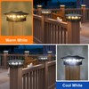 APONUO Solar Post Cap Lights 12 Pack - 4x4 5x5