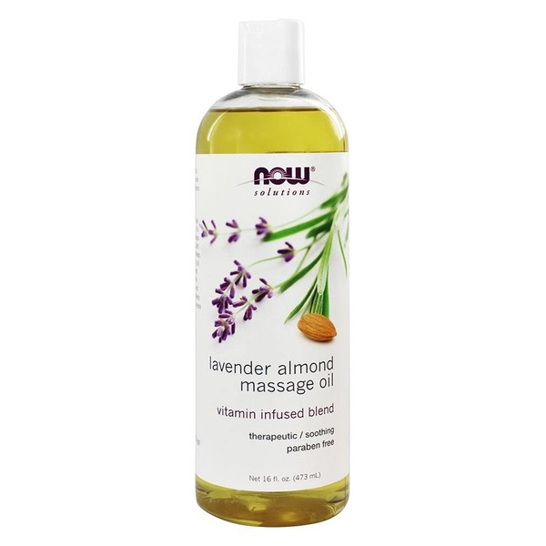 NOW Foods - Lavender Almond Massage Oil - 16 fl. oz.