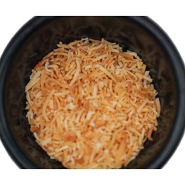DM Sweets Golden Toasted Sweetened Shredded Coconut - 20 oz of Fresh Crunchy Dried Non GMO Coconut in Resealable Bag to Ensure Freshness, Jumbo