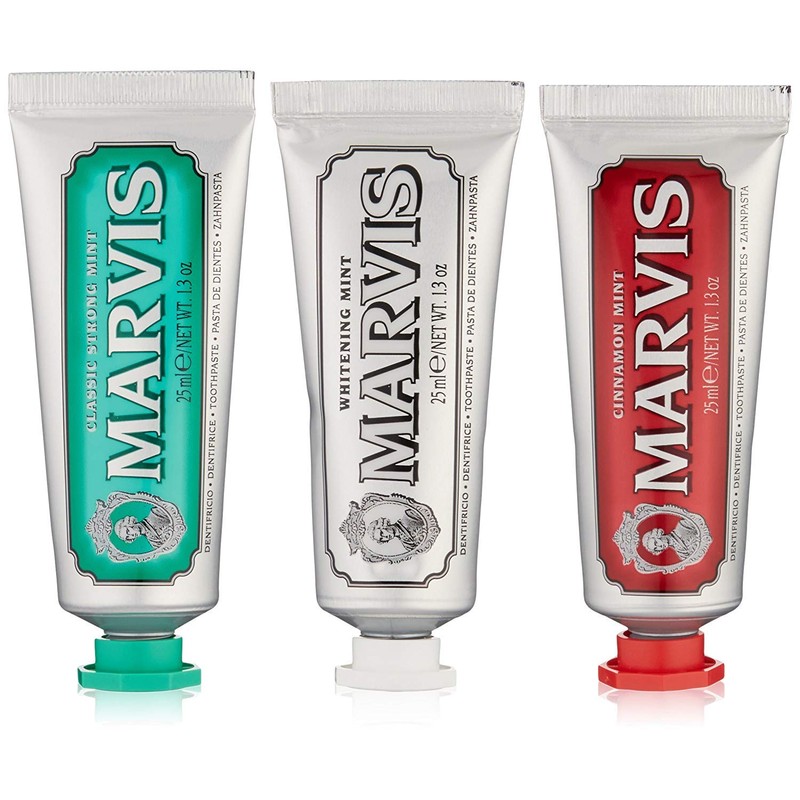 Marvis Caja con 3 Sabores - Clásica, Blanqueadora y Canela