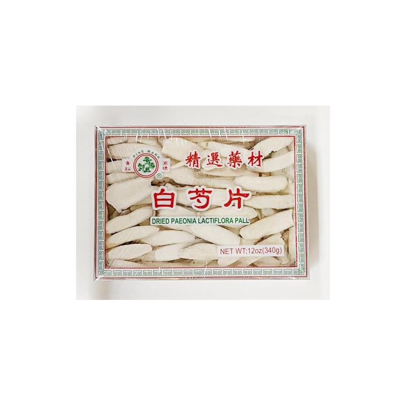 Dried Paeonia Lactiflora Pall, White, 12 oz (340g）白芍片