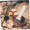SAFIGLE Men Travel Shave Brush Lightweight Portable Beard Brush for