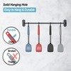 2 Pack Spatulas, Solid & Slotted Silicone Spatula Set, Stainless