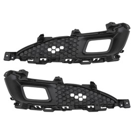 TRQ Driver & Passenger Side Fog Light Hole Cover Set,Fog Light Cover Set Compatible with 2018-2020 Acura TLX AC1038120 AC1039120