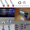 smseace 5Pack 1/4''(6mm) AC/DC12-24V LED Indicator Light Waterproof IP65 24
