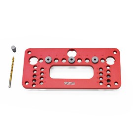 WEITARI Cabinet Pull Template All Aluminum Alloy Door Template Drawer Pull Drill Template for Handle and Knob 200mm Red
