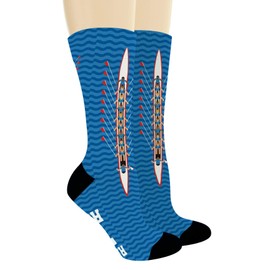 Row Accessories Ready To Row Hidden Message Socks Rowing Crew Socks 1-Pair Novelty Crew Socks
