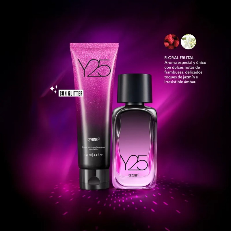 Cyzone Crema Perfumada Y25 Con Glitter Hidratación Y Aroma Momento