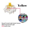 Zhouwang Gateron G Pro 3.0 Yellow Keyboard Switches,Linear 3-pin RGB