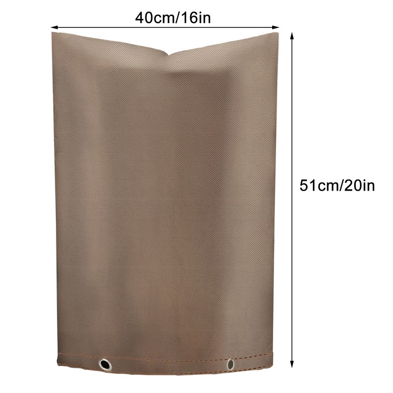 Backflow Preventer Insulation Cover Black 24 x 24in Backflow Preventer