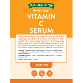 Nature's Truth Vitamin C Serum 2 oz | Oil For Face & Skin | Nourishing & Unscented