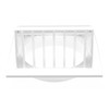 H&C VENT Rectangular Ventilation Grille with Backflow Flap, Plastic Weather