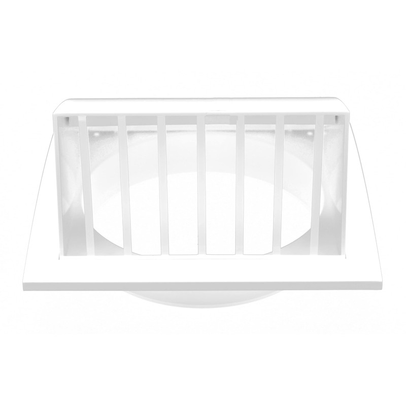 H&C VENT Rectangular Ventilation Grille with Backflow Flap, Plastic Weather