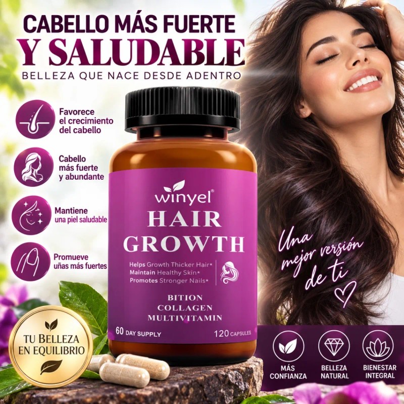 Suplemento Biotina Colágeno Multivitaminas 120 Caps