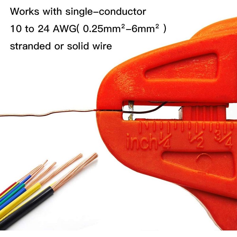 BOENFU Automatic Self Adjusting Wire Stripper, Quick Strip 2 in