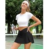DERCA Tennis Skirts for Women Crossover Athletic Golf Skort with