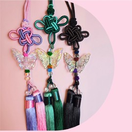 Making Traditional Norigae DIY Keyring Traditional Souvenir Making Kit Bead Material Set I agree to third party provision for gift delivery / 전통 노리개 만들기 DIY 키링 전통 기념품 만들기 키트 비즈 재료 세트 선물 배송을 위한 제3자 제공에 동의합니다
