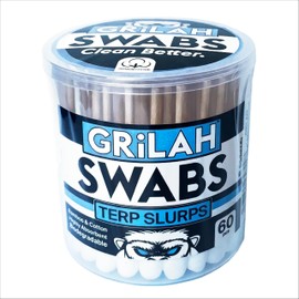GRiLAH Terp Slurp Swabs | Eco-Friendly Cotton Buds | Bamboo & Cotton | 60 pcs