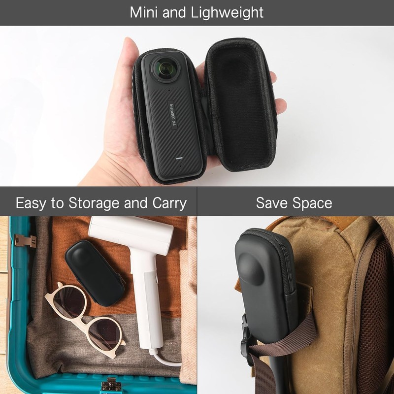 VIDIFY Carrying Case for Insta 360 X5 & X4 Portable