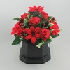 Christmas grave arrangement 25cm (10 inches) in grave pot/vase with