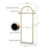 HKaikzo Gold Clothing Rack, Modern Clothes Rack with Marble Base,