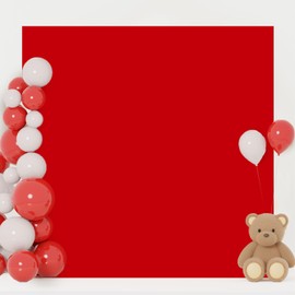 FOTSHARER Wedding Arch Cover Red 6.6 x 6.6FT Square Arch Backdrop Cover for Metal Arch Frame Spandex Fitted Square Backdrop Cover Arch Stand Cover for Birthday Baby Shower Party Supplies