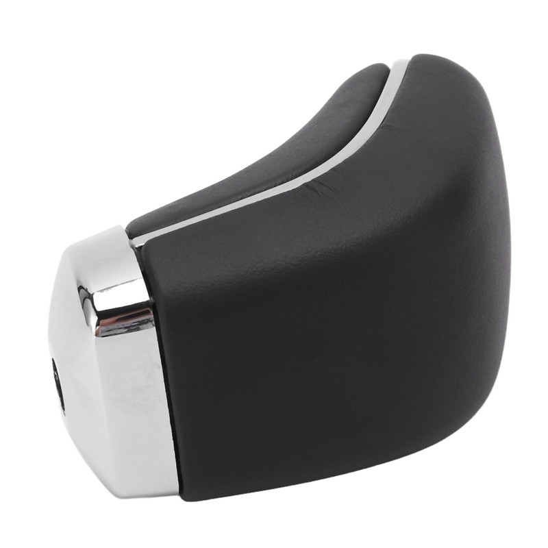 Car Automatic Gear Shift Knob Matt Black Artificial Leather Glossy