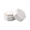URROMA 1 Pack Ring Box for Wedding Ceremony, White Velvet