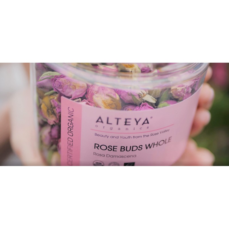 Alteya Organics Rose Bud Tea USDA Certified Organic Herbal Tea