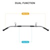 plzzree 48'' LAT Pull Down Bar: Rotating Double Hooks for