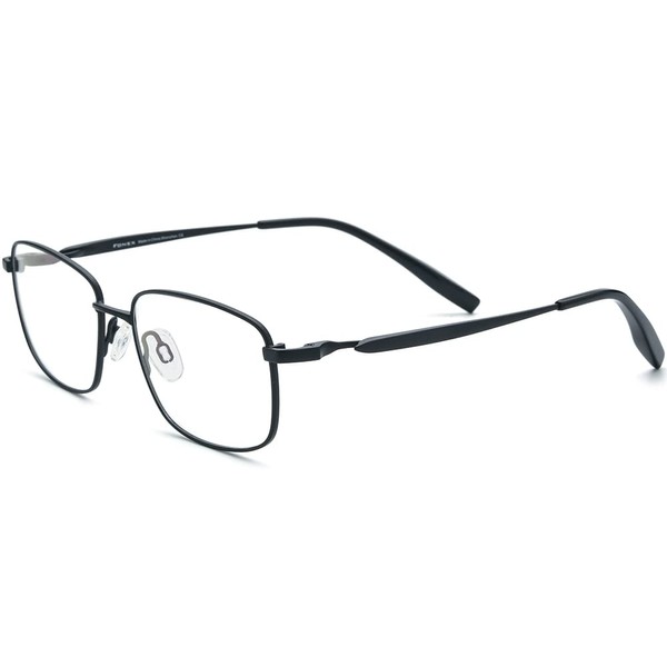 FONEX Pure Titanium Glasses Frame Men Square Eyeglasses Optical Eyewear