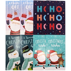 8 Christmas Money Envelopes - Cash Holders - Festive Characters - Kids/Boys/Girls