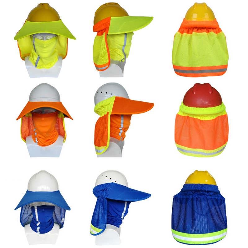 URTERYSER Reflective Sun Shade for Hard Hats Safety Helmets Neck