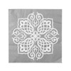 Oriental Napkins White Silver