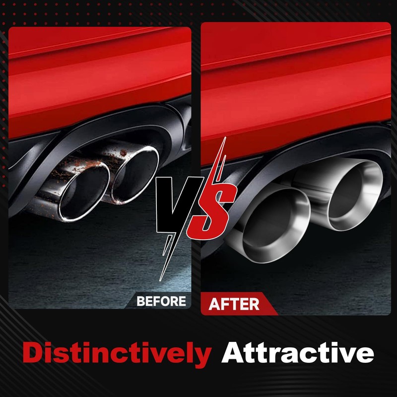 Dual Exhaust Tip 3 Inch Inlet 4 Inch Outlet 16"
